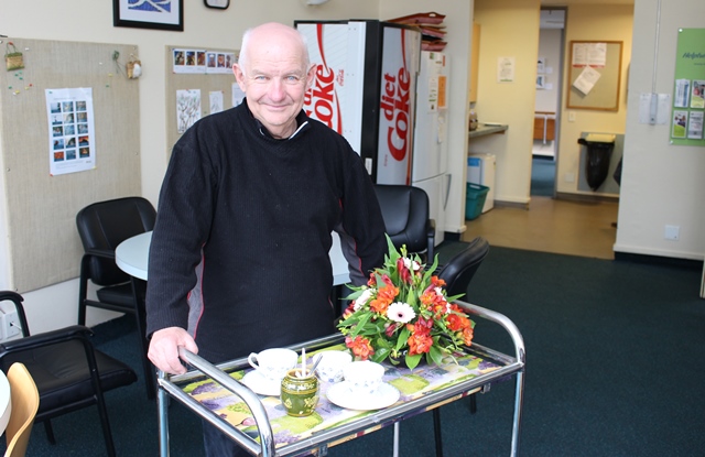 Long time Mary Potter Hospice volunteer, Mike O'Sullivan