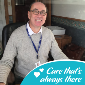 Palliative Care Coordinator Shaun provides clinical and holistic care to patients at the Mary Potter Hospice.