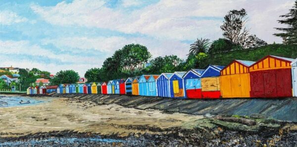 Titahi Bay Boat Sheds by Ronda Thompson
