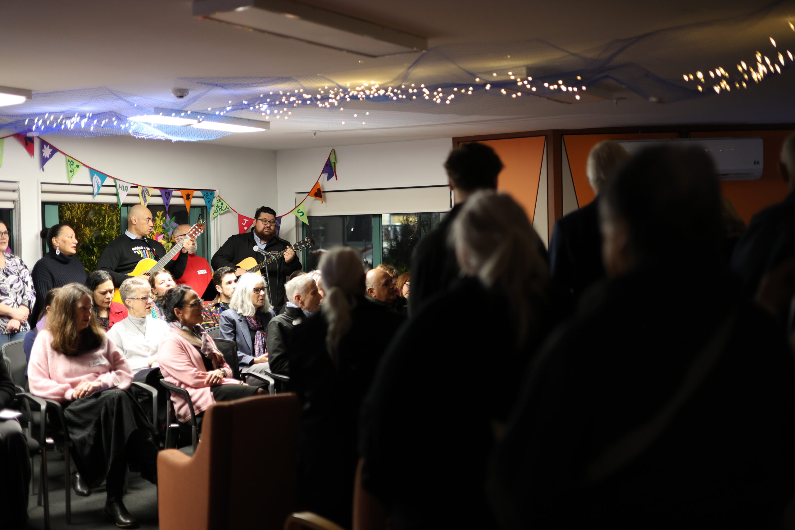 Staff, volunteers and community partners taking part in the Matariki gathering.